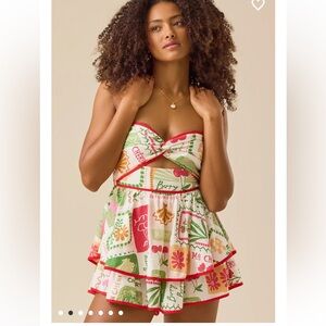 New with tags Altar’d State Alexis Strapless Romper